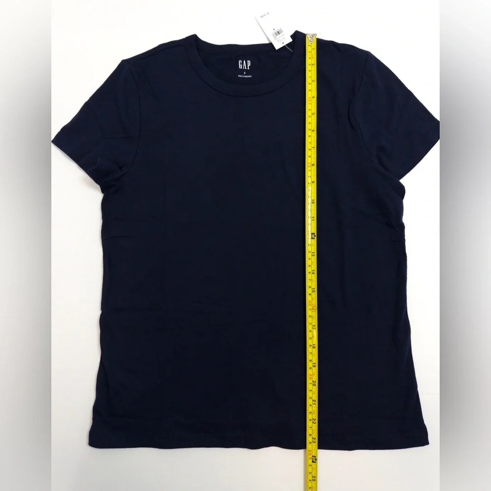 NWT GAP Favorite Crewneck T-Shirt Navy Blue Size S Basics - Picture 6 of 14